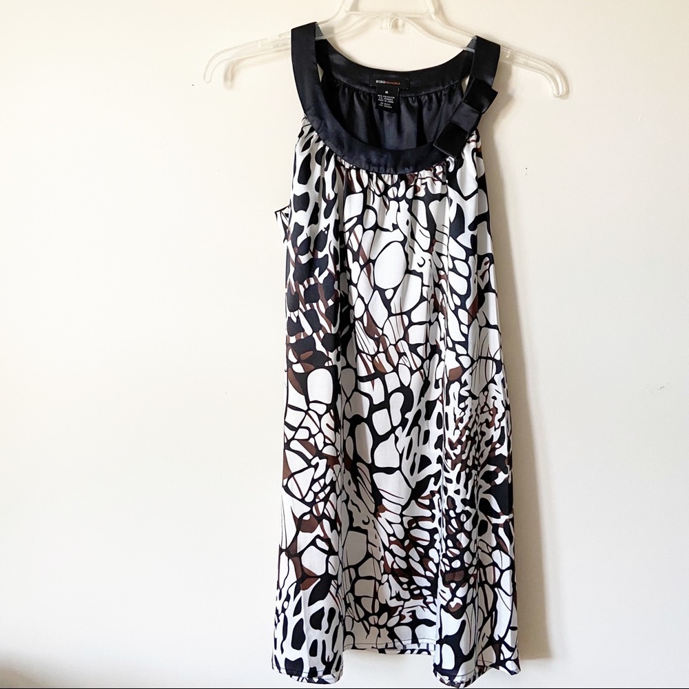 BCBGMAXAZARIA Abstract Whimsy Goth Boho Summer Dress Medium